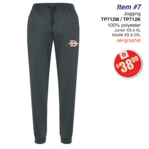 Item 07 Berchmans Jogging TP712M TP712K 2025