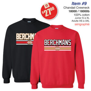 Item 09 Berchmans Chandail Crewneck 18000 18000B 2025