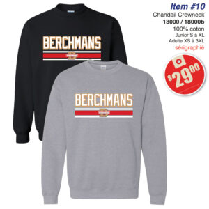 Item 10 Berchmans Chandail Crewneck 18000 18000B 2026