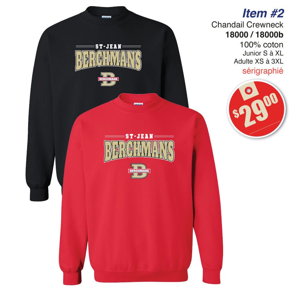 Item 02 Berchmans Chandail Crewneck 18000 18000B 2026